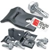 Mounting Clamp Rod Mat Fence Tension Wire Holder with Self-Tapping