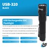Nightstick USB-320 Rechargeable EDC Flashlight