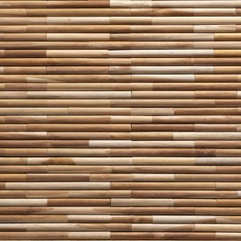 Wall!Supply 3D Wall Panels – Reclaimed Rounded Asian Teak Wood – Home Decor Wallpaper Alternative for Living Room, Bedroom & Office – Easy DIY Installation – 10 Pack, Covers 9.68 Sq Ft