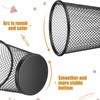 Otoolling 6 Pcs Grid Wall Cups with Ring Hooks Hanging