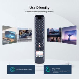 RC833 GUB2 Replacement Remote Control for TCL Mini LED LCD Smart TV Compatible with C645/C745/C845 Series 65C845/65C745/98X955/85C745 & More(No Voice Function)