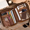 Leather Bible Cover for Men Large Bible Carrying Case with