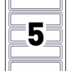 Avery Report Cover Labels, 1" X 3.5", White Rectangle with