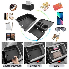 SKTU 2Pack 2025 Tucson Accessories Center Console Organizer for 2025 Hyundai Tucson Limited Center Console Tray Hyundai Tucson 2025 Accessories 2025 Tucson Lower Center Console Tray