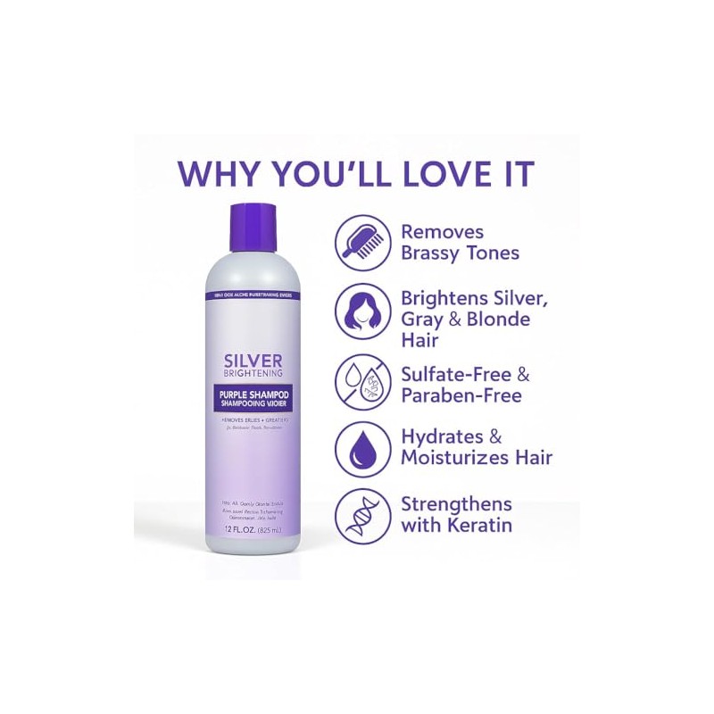 Jhirmack Shampoo Silver Plus Ageless 12 Fl Oz (3 Pack)