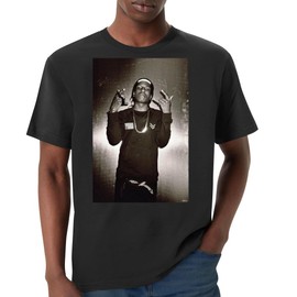ASAP Rocky - Men's Crewneck T-Shirt Shirt PTR #IDPP238145, Black, 3X-Large