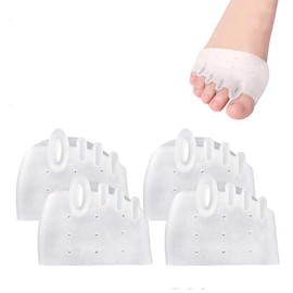 Soft Metatarsal Separator Correct Forefoot Cushion Pads, 2 Pair Metatarsal Pads Toe Separators, Metatarsal Pad with Gel Bunion Corrector Cushion