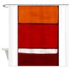 CafePress Rothko Orange RED White Decorative Fabric Shower Curtain