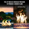 Skyflame 12-Inch Round Stainless Steel Fire Pit Jet Burner Ring