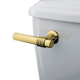 Kingston Brass KTML2 Milano Front Mount Toilet Tank Lever, Left/Right Installation in Polished Brass