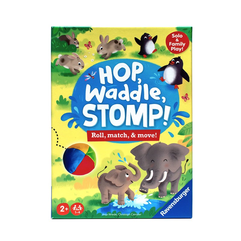 Ravensburger Hop, Waddle, Stomp! - Entertaining Animal Puzzle Game for