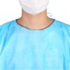 KOVIDSUN PP Isolation Gown, One Size Fits Most, Elastic Cuffs,