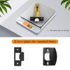 Probrico Heavy Duty Flat Black Square Privacy Interior Door Levers