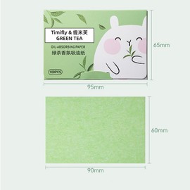400 Pieces Blotting Paper - 4 Pieces Face Blotting Paper Set for Oily Skin Care - Blotting Papers, Natural Oil Absorbent Sheets, Oil Blotting Paper, Face Blotting Papers (Green)