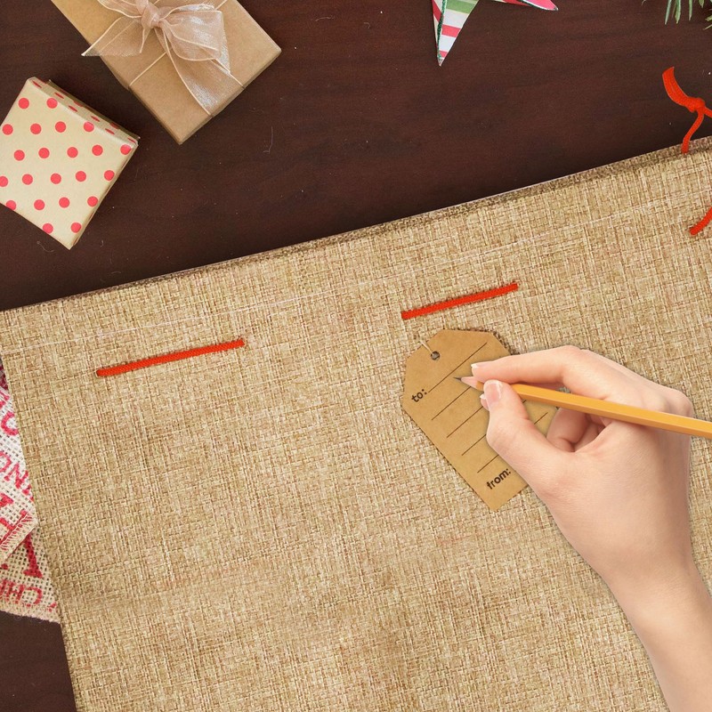 Pack of 2 Christmas Sacks Burlap Christmas Gift Bags Two