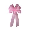 Pink and White Gingham Wired Wreath Bow (12, Large)