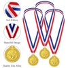 STHGDONA Gold Football Medals for Children, 12-Pack of Metal Medals