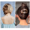 LSTKLY Flat Hair Claw Clips for Women Round Lay Down