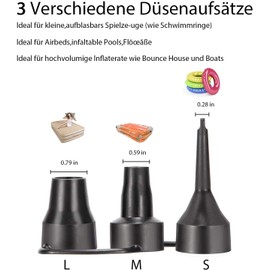 LEBEXY Electric Air Pump for Air Mattress, Pump Air Mattress, Pool Air Pump, Elktro Air Mattress Pump Air Pump Mattress for Pool Inflatable Boat, Air Bed Gymnastics Ball