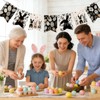 8.2ft Burlap Banner Happy Easter Bunny Banner Easter Egg Easter