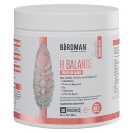 Birdman H Balance | Myo & D-Chiro Inositol, Citrato de Magnesio, Vitaminas y Zinc | Alta Concentración en Proporción 40:1 | Fórmula Premium Sin Aditivos | Sin Sabor | 30 Porciones | 222g