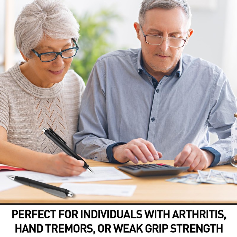 Maitys 24 Pcs Big Fat Pens for Arthritis Hands Easy