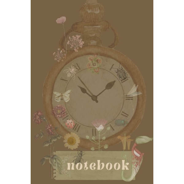 Notebook: Pocketwatch Botanical Garden Journal