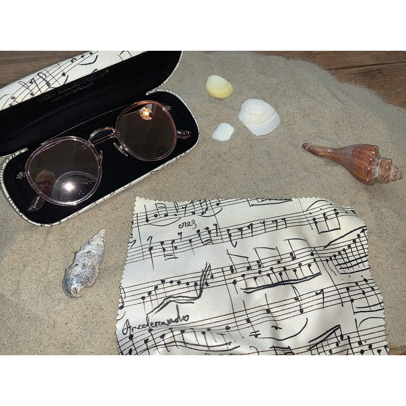 VON LILIENFELD Glasses Case Sheet music Present Cleaning Cloth Spectacle