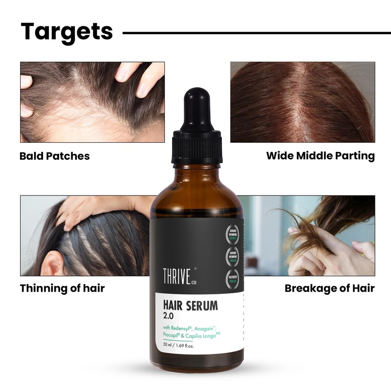 ThriveCo Hair Growth Serum | with Rosemary Redensyl, Anagain, Procapil