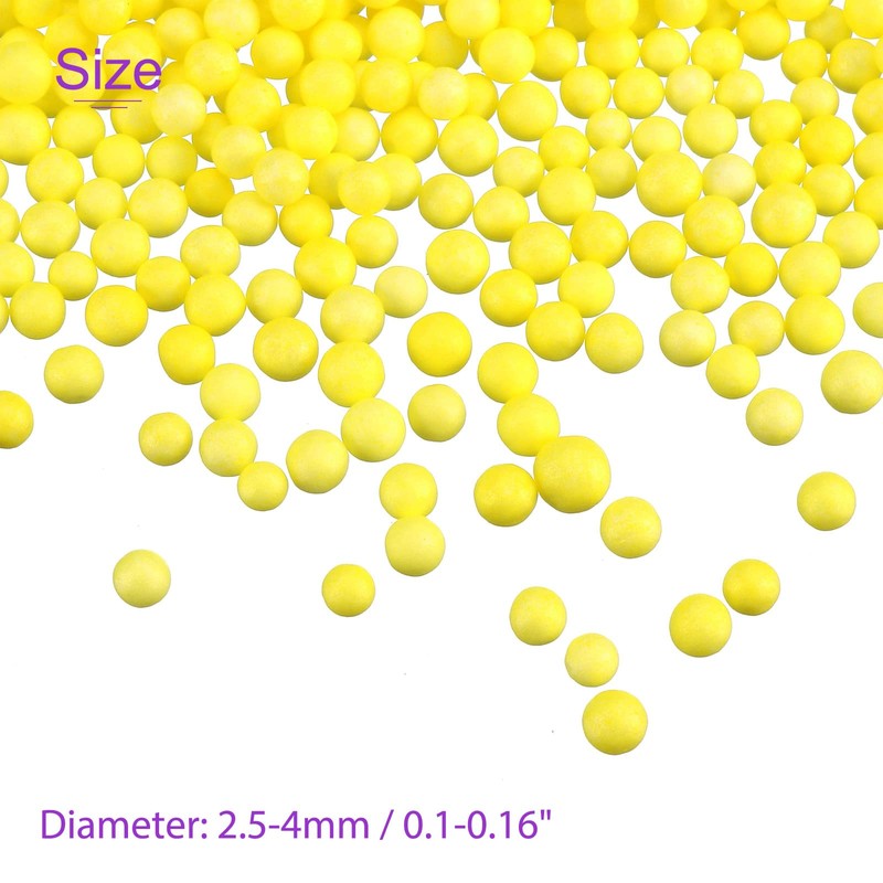 DMiotech 1 Pack 0.1 Inch Foam Beads Ball Polystyrene Round