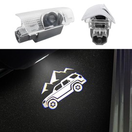 2 PCS Car Door Logo Lights Compatible for 4Runner 2010-present Accessories Courtesy Projector Laser Puddle Light Ghost Shadow Lights (White Mountain, 4r)
