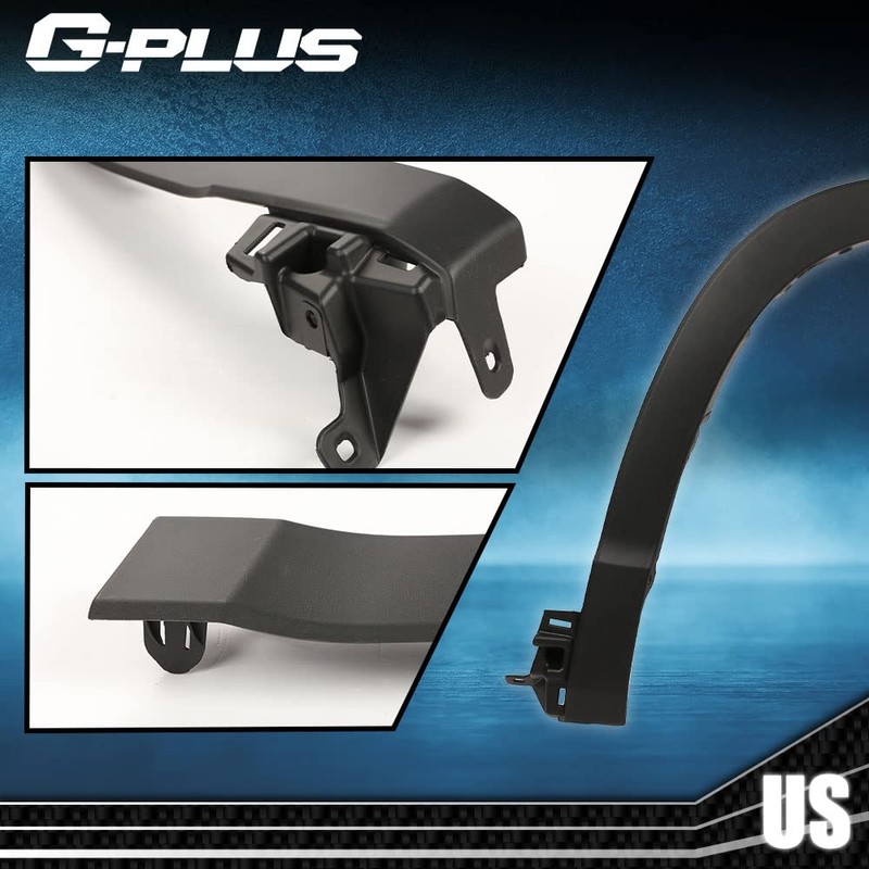 G-PLUS Fender Flares Compatible With 2014-2018 Toyota Highlander, Front Primed