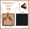 BENECREAT Square Castle Pin Board Cork Board, 30x30cm Bulletin Display