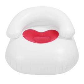 Portable Inflatable Sofa Lounge Chair Blow Up Chair for Living Room Bedroom Balcony Reading Room Heart Shaped Design Red