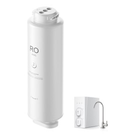 Happybuy Reverse Osmosis System, 400 GPD. 9-stage RO water filter replacement lasts for 24 months. Effectively reduces lead, chlorine, and rust.