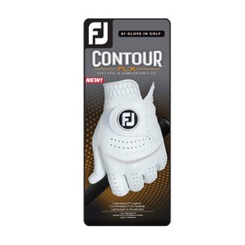 FootJoy Women's Contour FLX Golf Glove, Pearl, Large, Worn on Left Hand