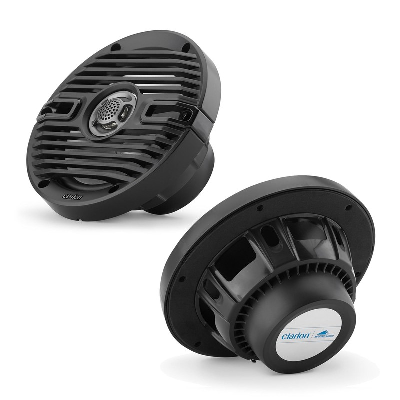 Clarion CMS-651-CWB 6.5-inch Coaxial Marine Speakers 30W RMS Power handling