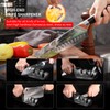Knife Sharpener, 6 Adjustable Sharpening Angle, Coarse & Fine Knife