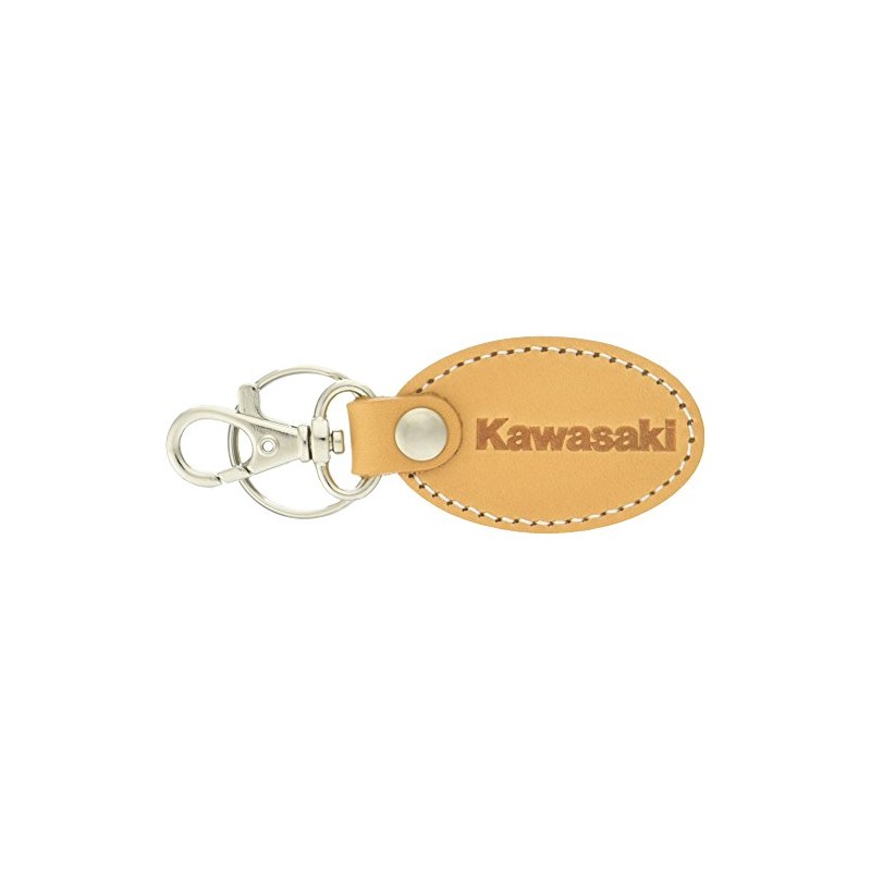 Kawasaki Oval Leather Key Chain N J70020145