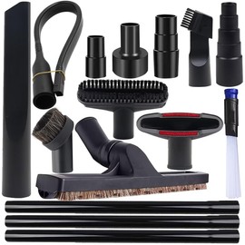 IN VACUUM 15 Pcs Universal Vacuum Attachments & Brushes for Shop Vac Accessories - 2 1/2" to 1 1/4" Hose Adapter for Shop Vac, 1 7/8" to 1" Vacuum Hose Adapter, 1 1/4" Shop Vacuum Cleaner Attachments