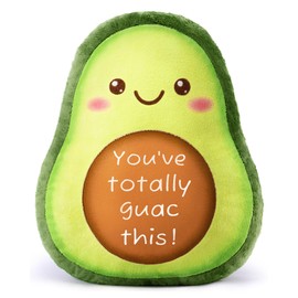 musaecoin You Guac This AVO Pillow Gifts, Good Luck Positively Support AVO Pillow, Friend Birthday Gifts for Women Men, Funny Appreciation Gift, Cute Decorative Pillow for Bed Sofa Desk, 15”×13”