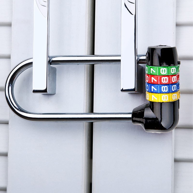 4 Digit Combination Padlock - 12cm/5 inch with Long Shackle