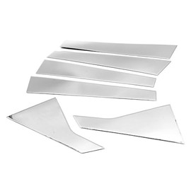 Stainless Steel Chrome Polished Stick-On Side Door Pillar Post Trim Set Compatible with 2016-2022 Malibu