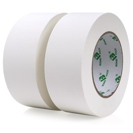 BOMEI PACK 2 Pack White Gaffer Tape, Non-Reflective,Multi-Use Easy Tear Heavy Duty Gaffer Floor Tape for Repairing, Maintenance, Interior Design, Theater Stage Setup,1.88 Inch x 32.8 Yards, 10.6mil