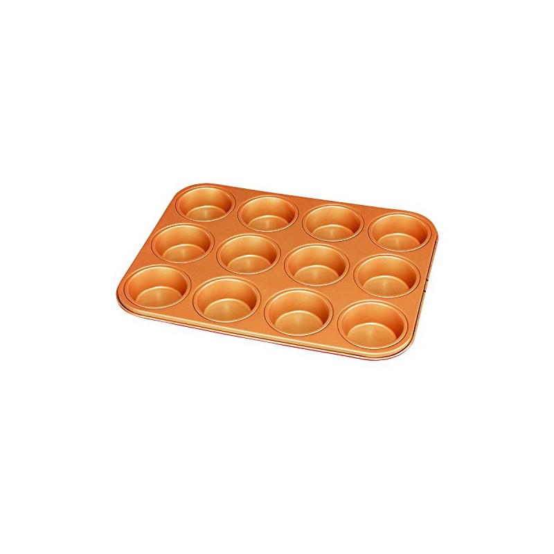 Red Copper Muffin Pan by BulbHead