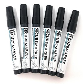 IMPRINT360 Secure Marker Redacting Pen, (6-Markers) Perfect for Blacking out Private Information (