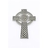 Pewter Knotted Celtic Wall Cross with Antique Finish, 8 Inch