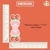 (2Pcs) Coquette Strawberry Magnetic Bookmark Book Page Markers Gift for