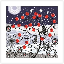 Charity Christmas Cards Pack of 20 - BHF, Marie Curie, Mind, NSPCC, Shelter - Contemporary Winter Scene - Frosty Morning - Made in the UK - Eco-Friendly