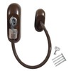 3 x Brown TruMAX Key-Locking Cable Restrictor Window Safety Security